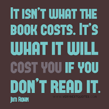 Reading Quotes: It isn&#39;t what the book costs - Inspirational ... via Relatably.com