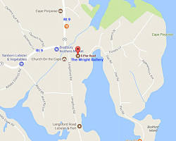 Image of Cape Porpoise Harbor, Maine from Google Maps