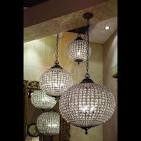 Round crystal ball chandelier