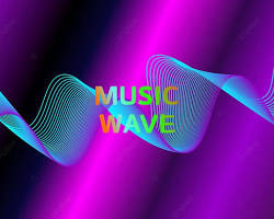 Image of Abstract 3D music wallpaper with color gradients