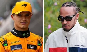 Lewis Hamilton teaches Lando Norris a lesson at Chinese GP as Toto Wolff left unhappy