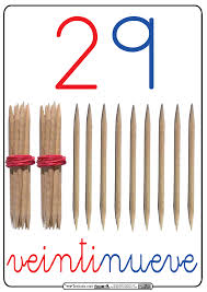 Resultado de imagen de palillos y números
