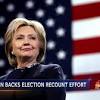 Story image for Clinton Backs Vote Recount Effort from NBCNews.com