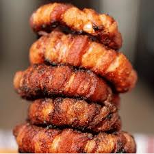 Bacon Wrapped Onion Rings - Hey Grill, Hey