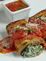 Eggplant Roll Ups With Cream Cheese and Spinach | Recipe ...