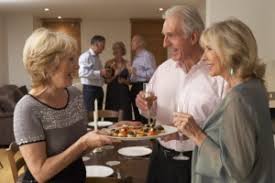 Image result for older couple dinner party