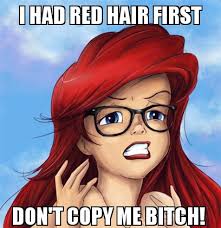 How I feel every unnatural redhead woman thinks. : meme via Relatably.com