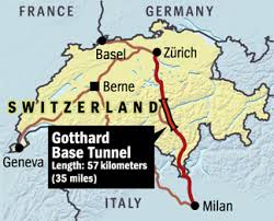 「Gotthard Base Tunnel」的圖片搜尋結果