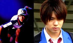 Baba Ryoma: Tezuka Kunimitsu. BlueBuster [Go-Buster]. Ryuki Fourze. Takahashi Ryuki: Echizen Ryoma. Utahoshi Kengo [Fourze] - Ryuki-Fourze