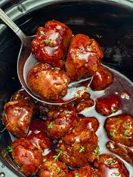 Grape Jelly and BBQ Meatballs - Healthier Steps