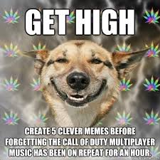 get high create 5 clever memes before forgetting the call of duty ... via Relatably.com