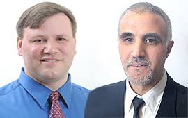 Scott Gold (L), Ohio Research Scholar in Multiscale Composites Processing, and Khalid Lafdi, Wright Brothers Institute Endowed Chair in Nanomaterials. - goldlafdi_270x170_11172010