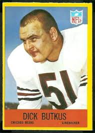 Dick Butkus 1967 Philadelphia football card. Want to use this image? See the About page. - Dick_Butkus