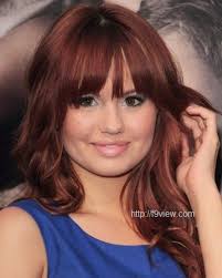 Debby Ryan Reddish Hair Color 2014 Styles | - Debby-Ryan-Beautiful-Bangs-Dark-Hairstyles