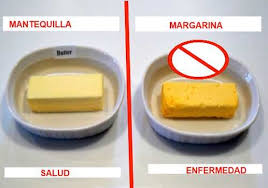 Resultado de imagen de margarina o mantequilla