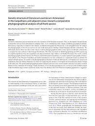 (PDF) Genetic structure of Doronicum austriacum (Asteraceae) in ...
