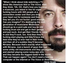 Dave Grohl Quotes About American Idol. QuotesGram via Relatably.com
