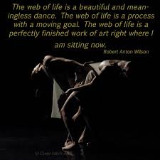 Webs of Life and Dance #dancequote #RobertAntonWilson #quote ... via Relatably.com