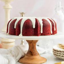 Red Velvet Bundt Cake with Cheesecake Filling | The Marble Kitchen