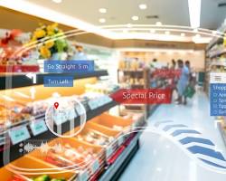 Image of Augmented Reality glasses in Retail Store