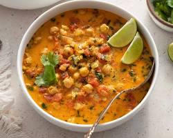 Image of Coconut Curry Chickpea Soup