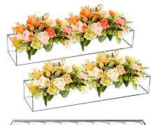 Image of Clear acrylic flower box event decor