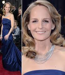 Helen Hunt, my dahlings, was wearing a H&amp;M blue dress on the Oscars Red Carpet! Helen Hunt cheap dress expensive jewelry 2013 Oscars - helen-hunt-cheap-dress-expensive-jewelry-2013-oscars
