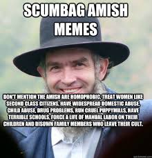 Scumbag Amish Memes Don&#39;t mention the Amish are homophobic, treat ... via Relatably.com