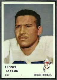 ... 1961 Fleer Lionel Taylor rookie football card - 147_Lionel_Taylor_football_card