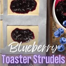 Blueberry Toaster Strudels - Breakfast - A Drizzle of Delicious