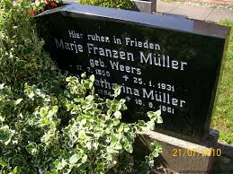 Grab von Anna Catharina Müller (06.05.1884-18.09.1961), Friedhof ... - sh076