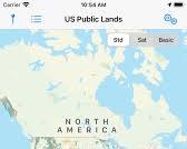 US Public Lands app screenshot