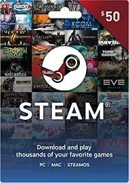 Steam Gift Card - $50 : Gift Cards - Amazon.com