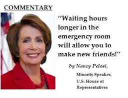 Facebook posts say Pelosi supports longer ER wait times | PolitiFact via Relatably.com