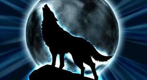 Résultat de recherche d'images pour "loup et lune rouge"
