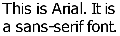 Image result for arial font