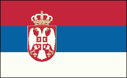 Znalezione obrazy dla zapytania flaga serbi