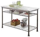 Marble top kitchen cart