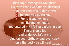 Daughter Birthday Poems via Relatably.com