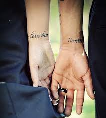 Cute Short Love Quote Tattoos for Couples - Romantic Short Love ... via Relatably.com