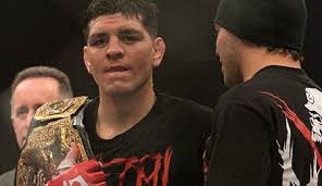 Nick Diaz was originally scheduled to face Georges St-Pierre for the UFC welterweight title at UFC 137, but was pulled from the fight after missing two ... - Nick-Diaz-417-450x260