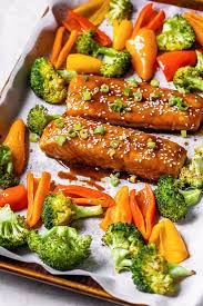Sheet Pan Teriyaki Salmon and Vegetables - Skinnytaste