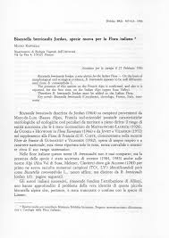 (PDF) Biscutella brevicaulis Jordan, specie nuova per la Flora italiana