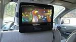 Portable movie player for car
