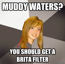 muddy waters? You should get a Brita filter - Musically Oblivious ... via Relatably.com