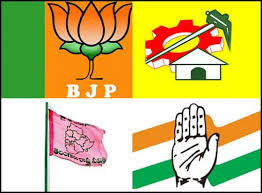 Image result for bjp-trs-congress