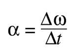 Image result for angular acceleration formula