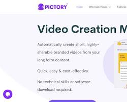 Imagen de Pictory AI video creation tool