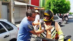 Resultado de imagem para fotos do prefeito eleito de caicó, Batata e m uma moto