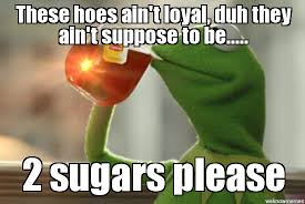 kermit | These hoes ain&#39;t loyal, duh they ain&#39;t suppose to be ... via Relatably.com